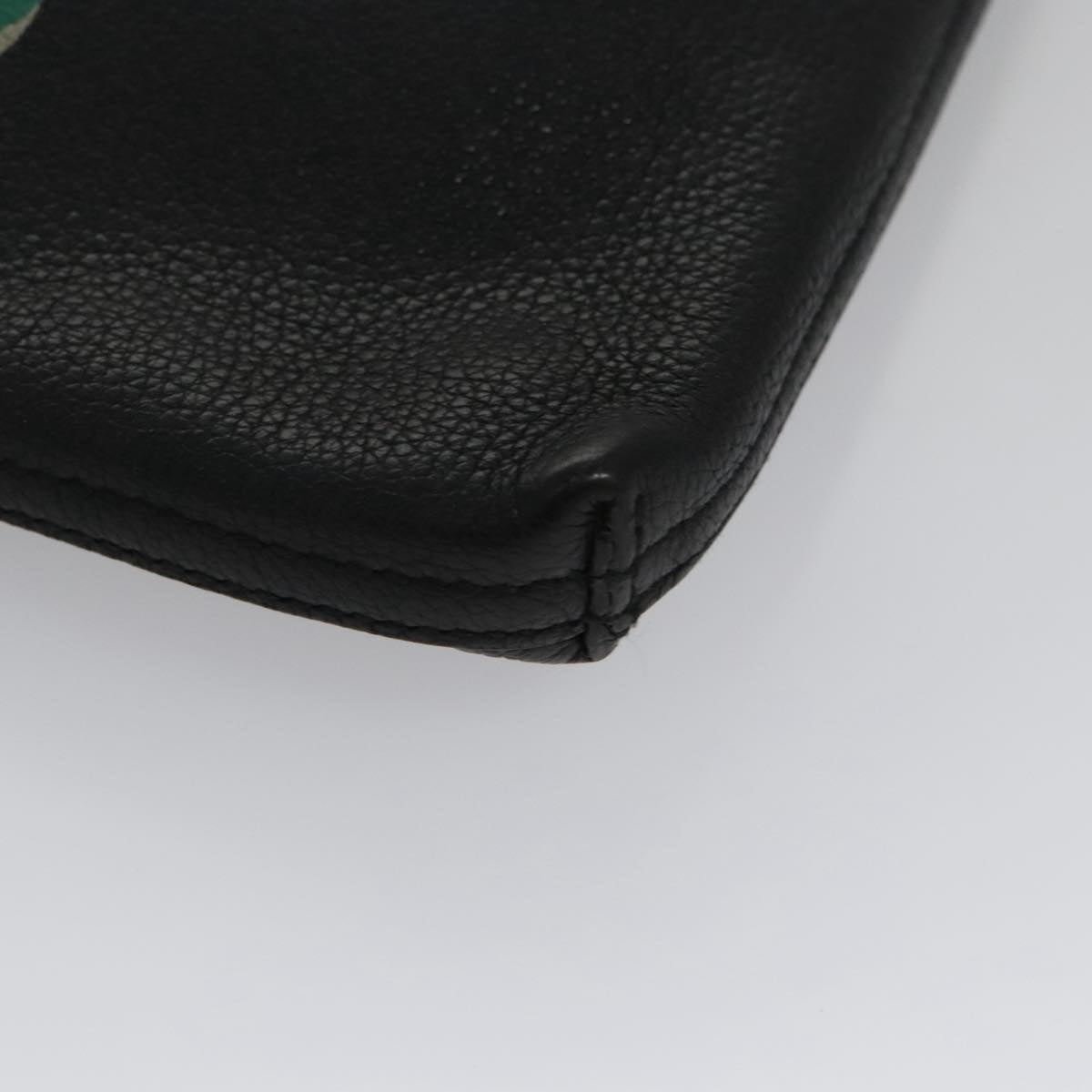 Gucci Imprime Black Leather Clutch Bag