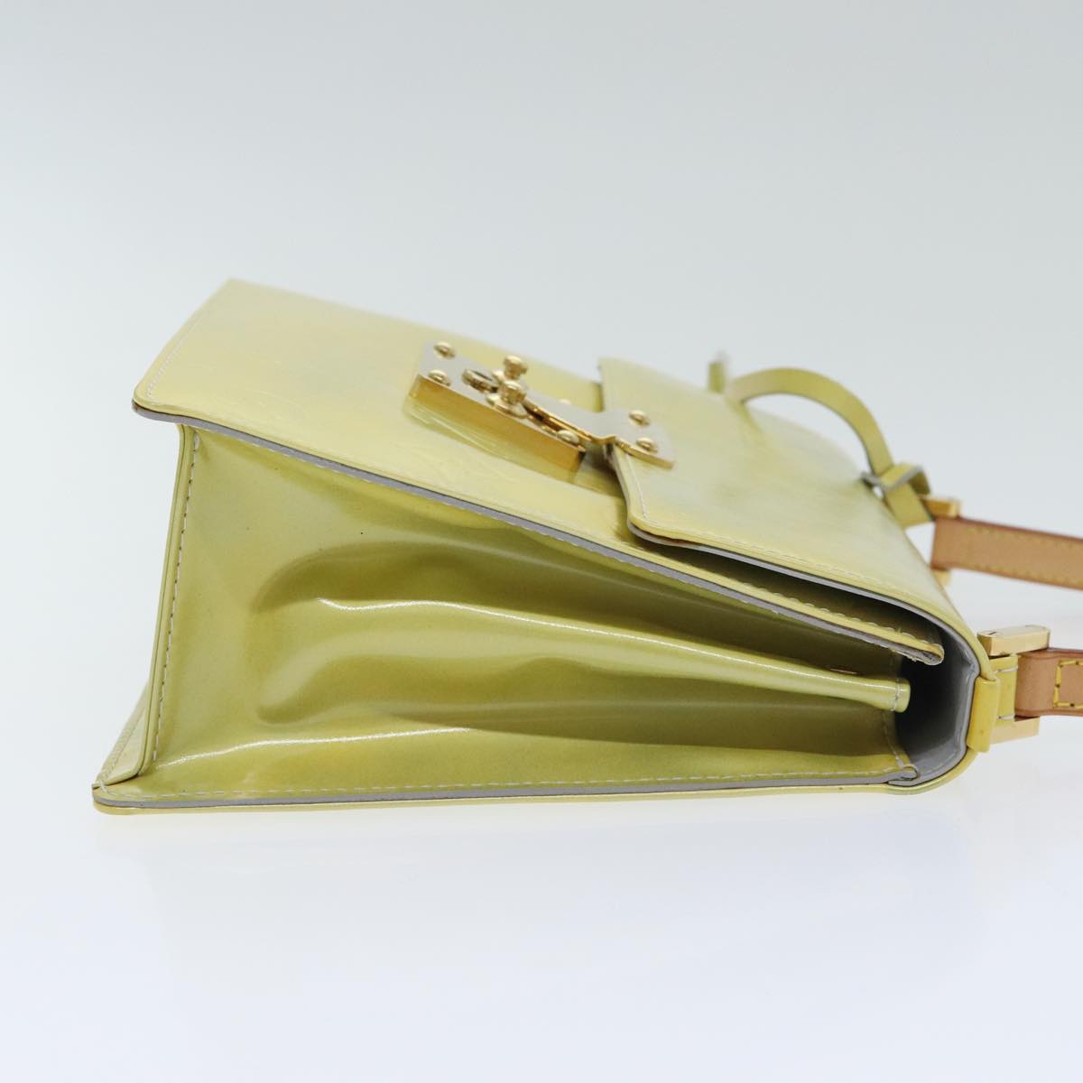 Louis Vuitton Spring Street Yellow Patent Leather Handbag