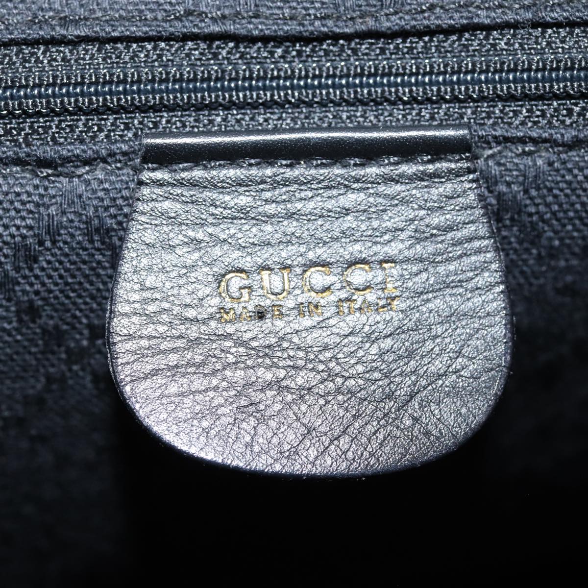 Gucci Bamboo Black Leather Backpack Bag