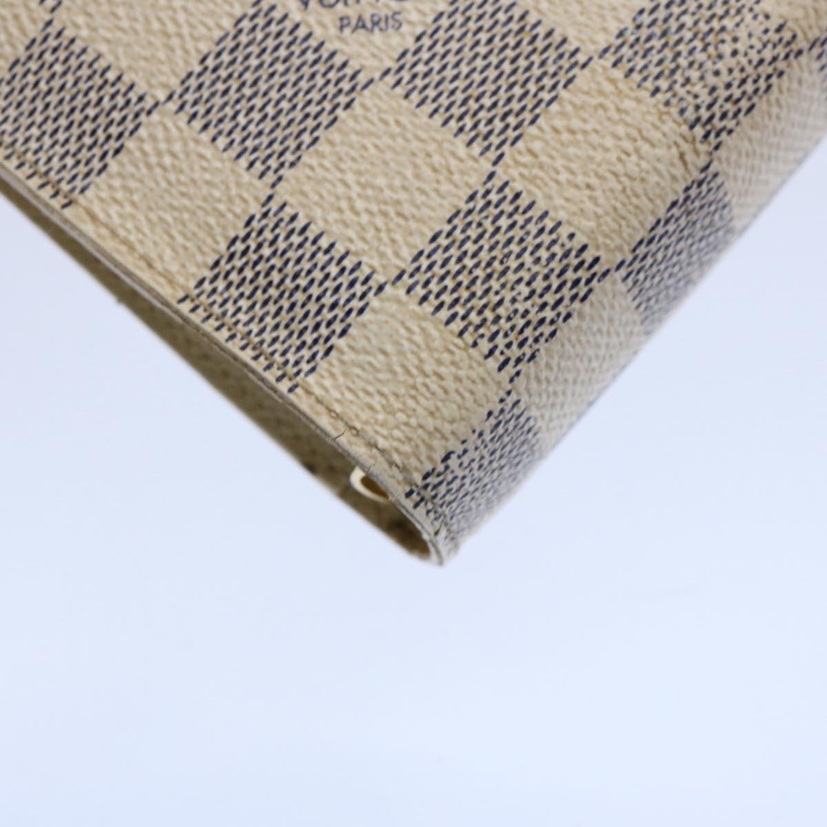 Louis Vuitton Agenda Mm White Canvas Wallet
