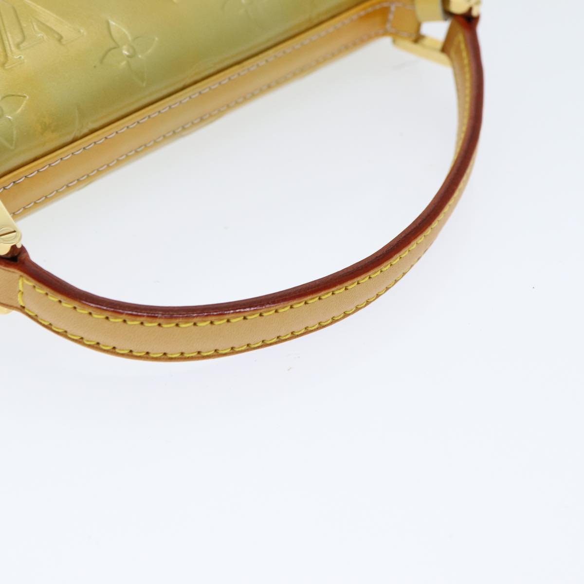 Louis Vuitton Spring Street Khaki Patent Leather Handbag
