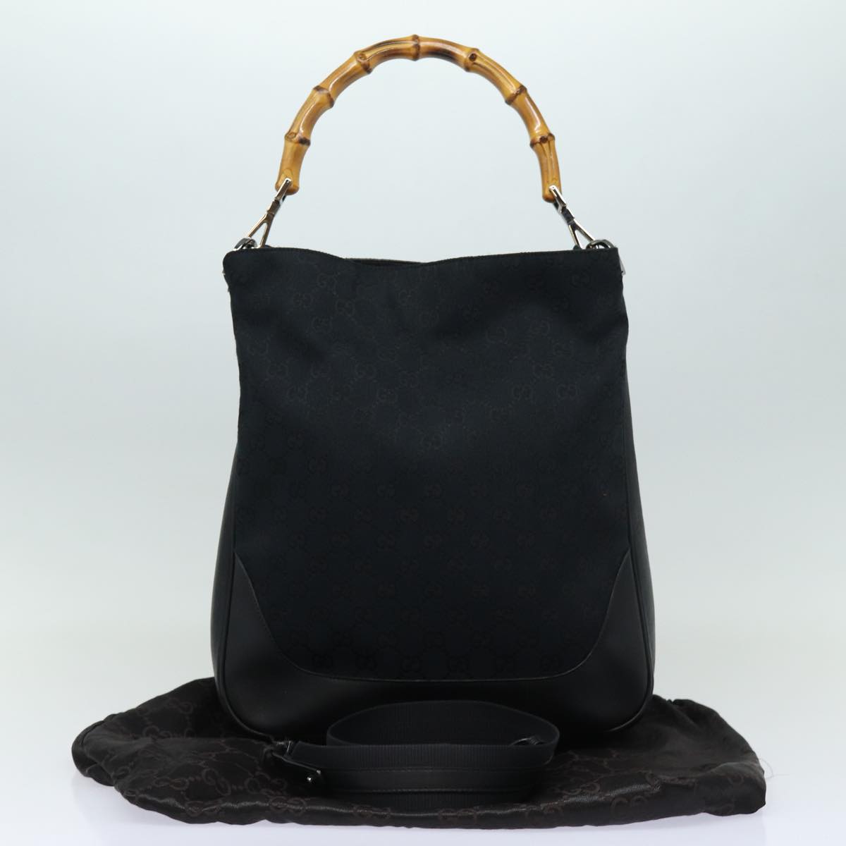 Gucci Marmont Gm Black Canvas Handbag