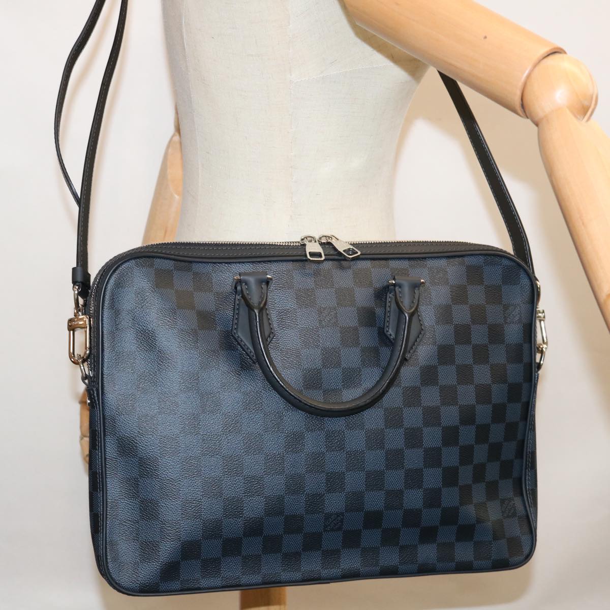 Louis Vuitton Dandy Grey Canvas Handbag