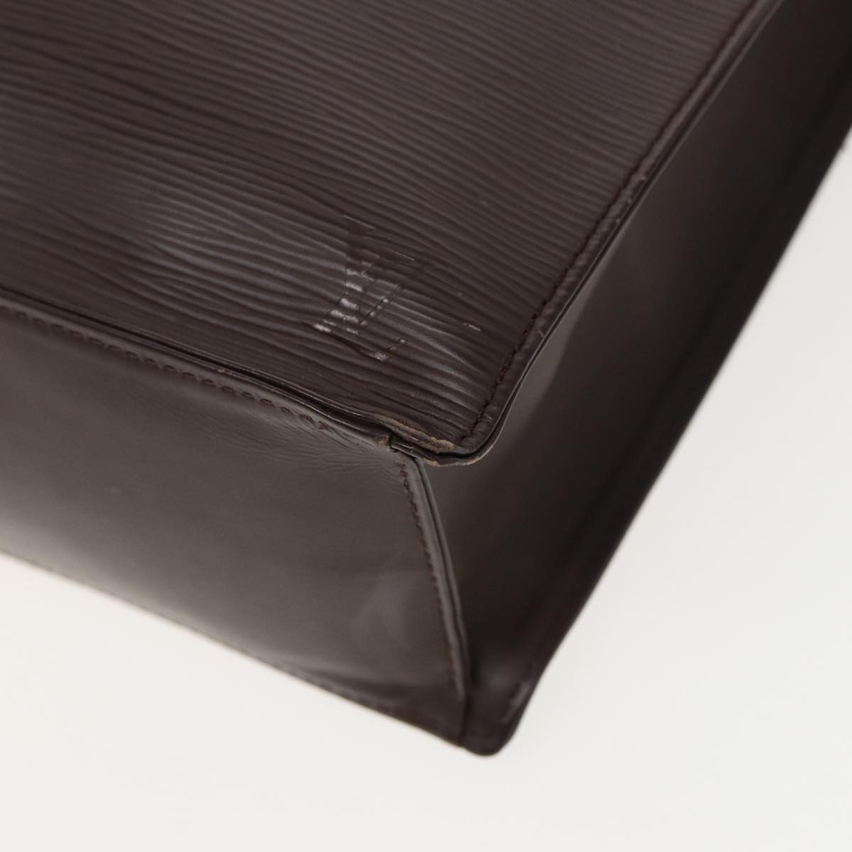 Louis Vuitton Sac Plat Brown Leather Handbag
