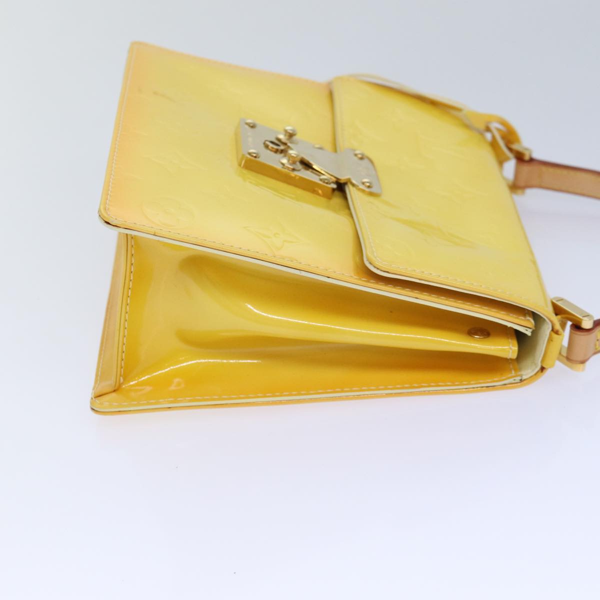 Louis Vuitton Spring Street Yellow Patent Leather Handbag
