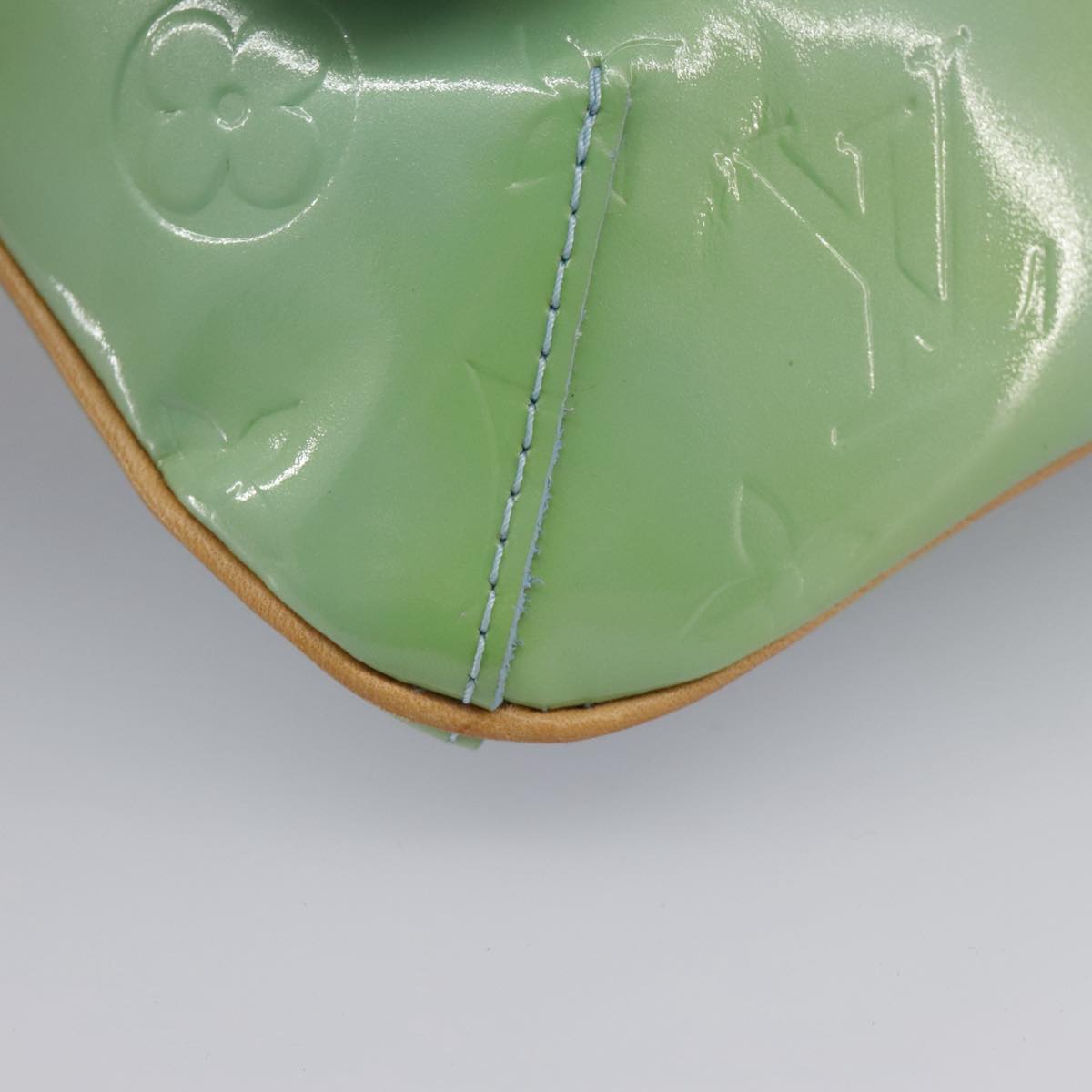 Louis Vuitton Thompson Street Green Patent Leather Shoulder Bag