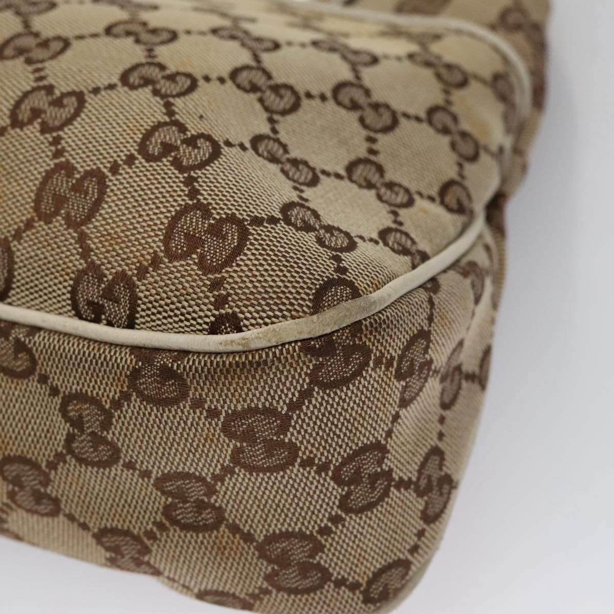 Gucci Charmy Beige Canvas Tote Bag