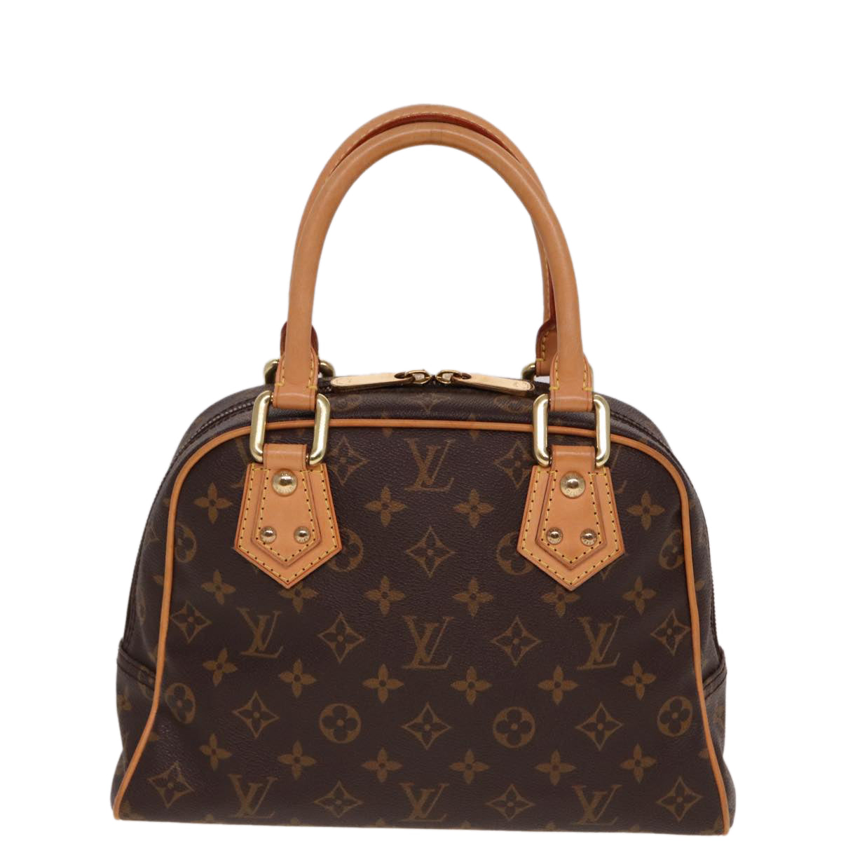 Louis Vuitton Manhattan Brown Canvas Handbag
