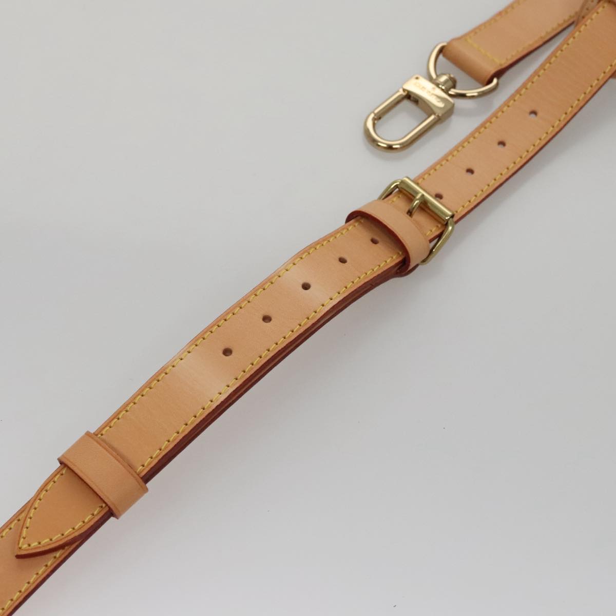 Louis Vuitton Shoulder Strap Beige Leather Bag Jewelry