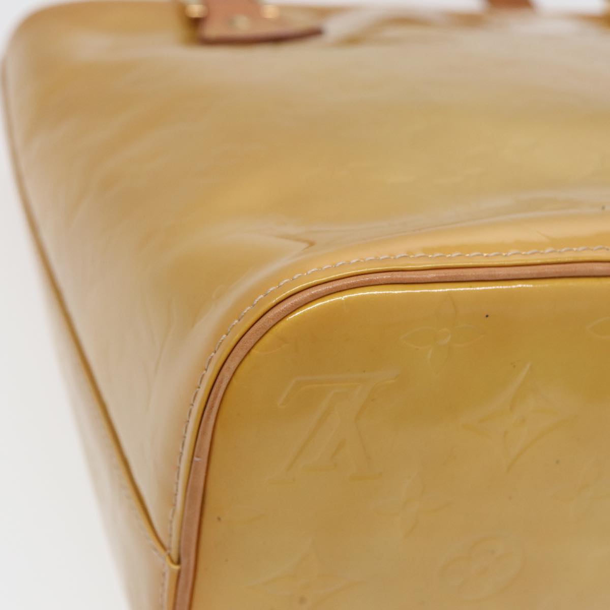 Louis Vuitton Houston Beige Patent Leather Handbag