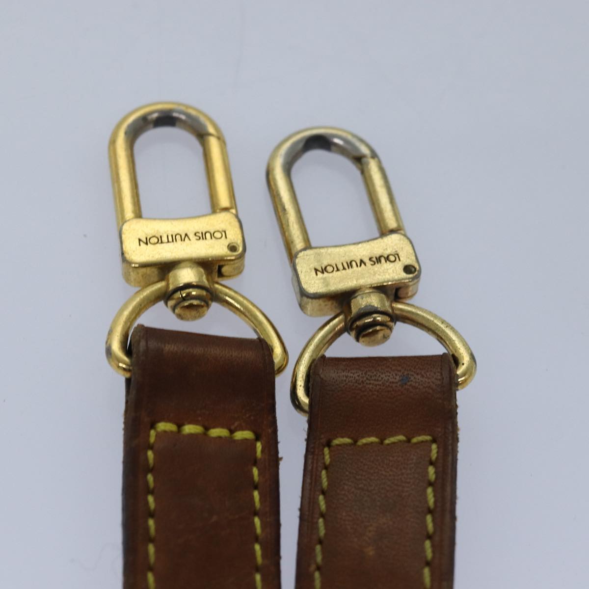 Louis Vuitton Shoulder Strap Brown Leather Bag Jewelry
