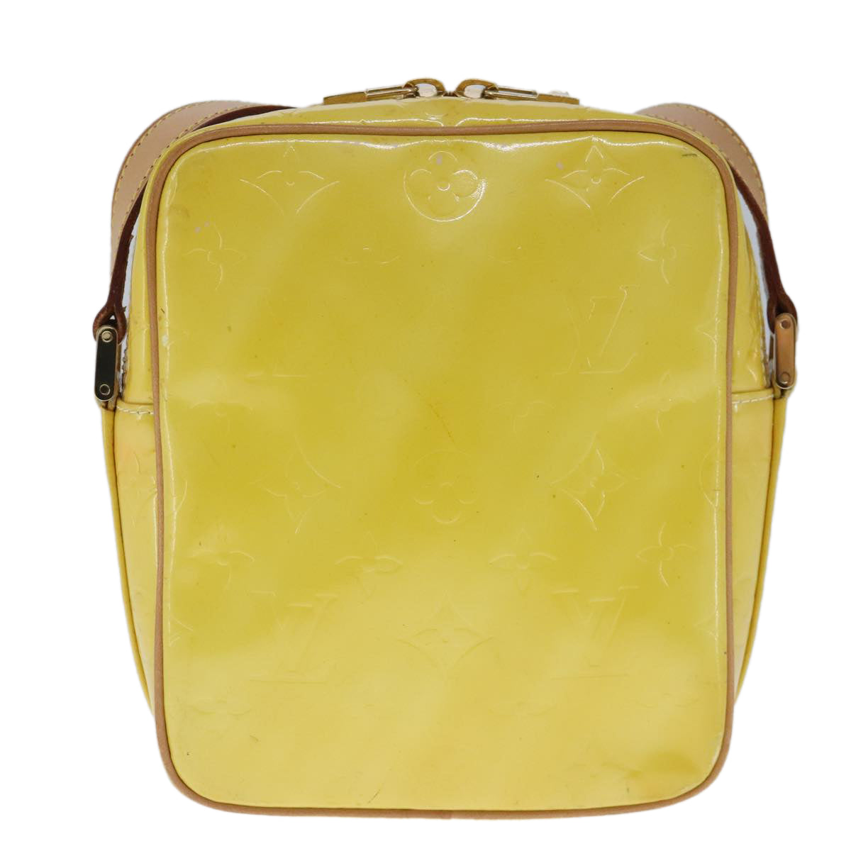 Louis Vuitton Wooster Yellow Patent Leather Shoulder Bag