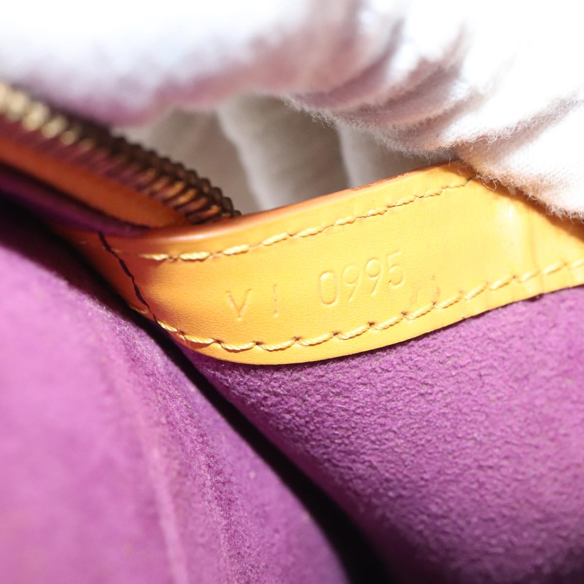 Louis Vuitton Lussac Yellow Leather Shoulder Bag