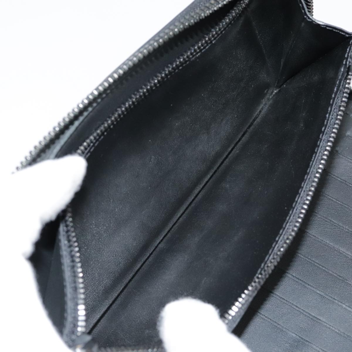 Louis Vuitton Zippy Wallet Vertical Black Leather Wallet