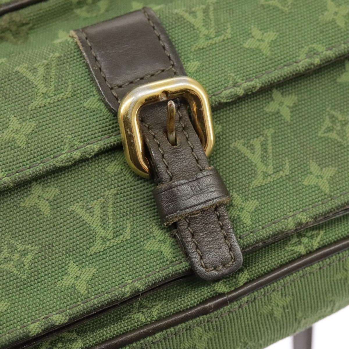 Louis Vuitton Juliette Khaki Canvas Shoulder Bag