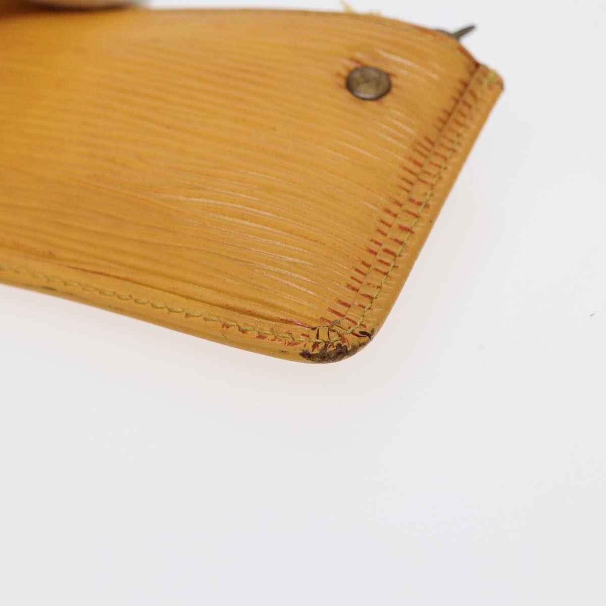 Louis Vuitton Pochette Clés Yellow Leather Wallet