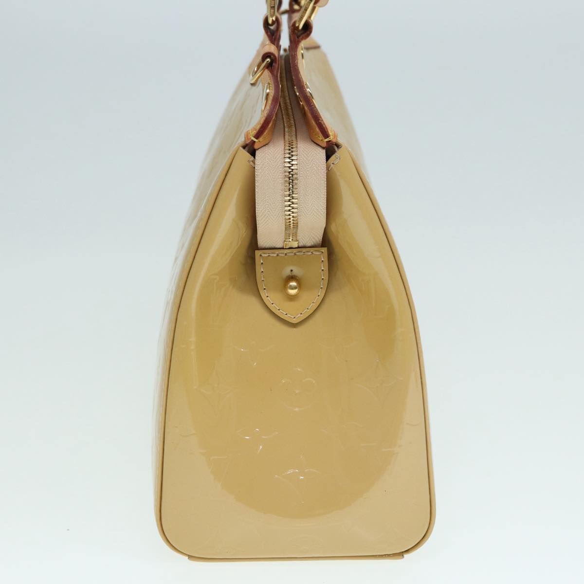 Louis Vuitton Blair Beige Patent Leather Handbag