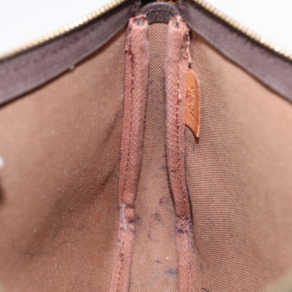 Louis Vuitton Pochette Accessoire Brown Canvas Clutch Bag