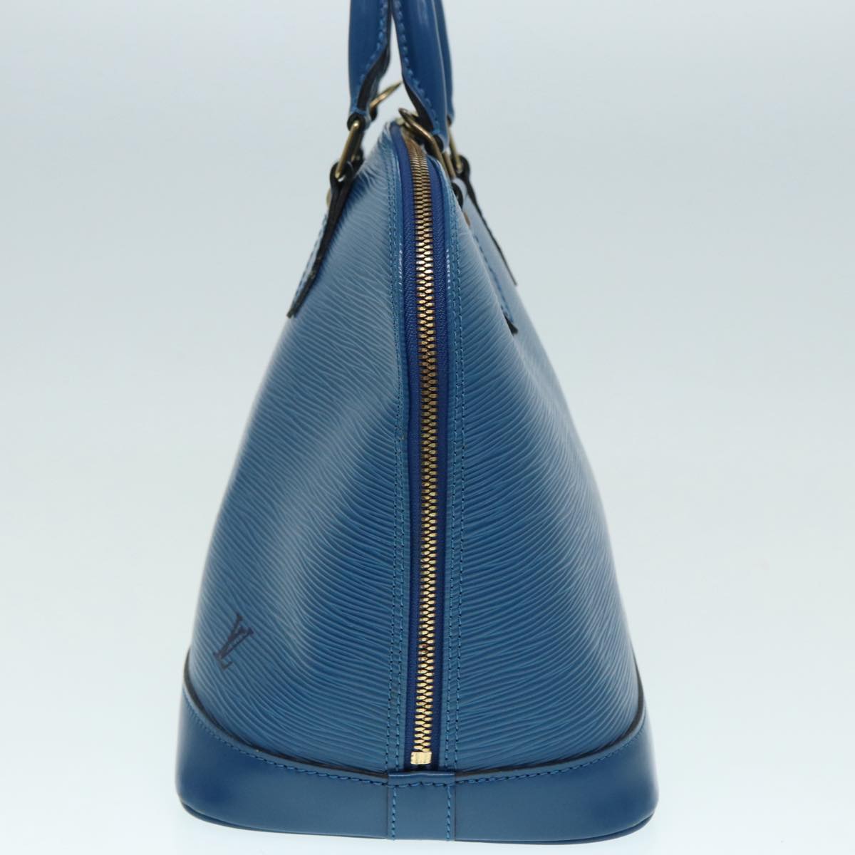 Louis Vuitton Alma Blue Leather Handbag