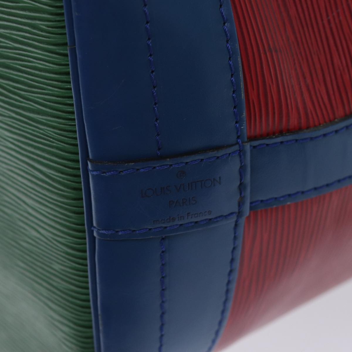 Louis Vuitton Noe Tricolore Red Leather Shoulder Bag