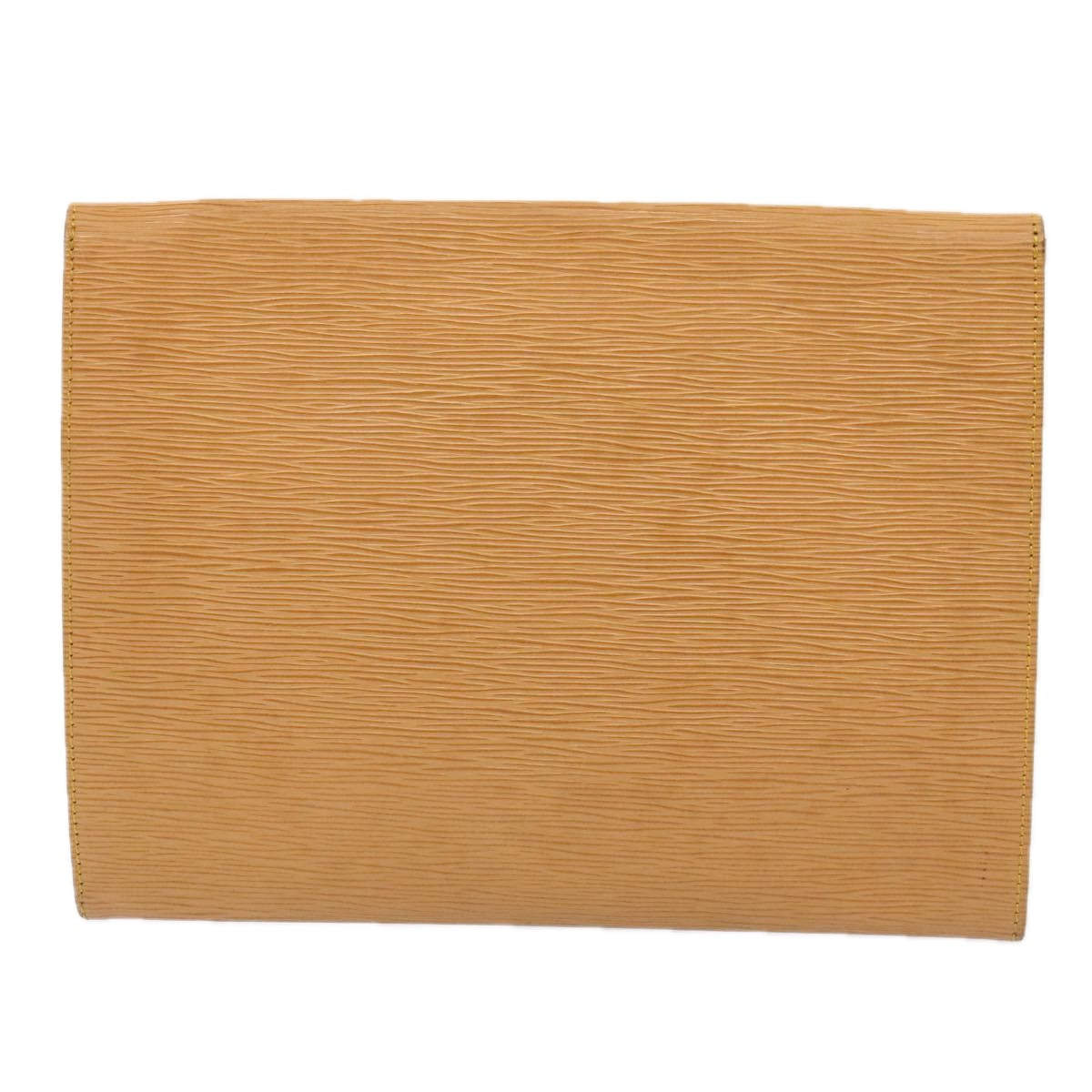 Louis Vuitton Jena Beige Leather Clutch Bag