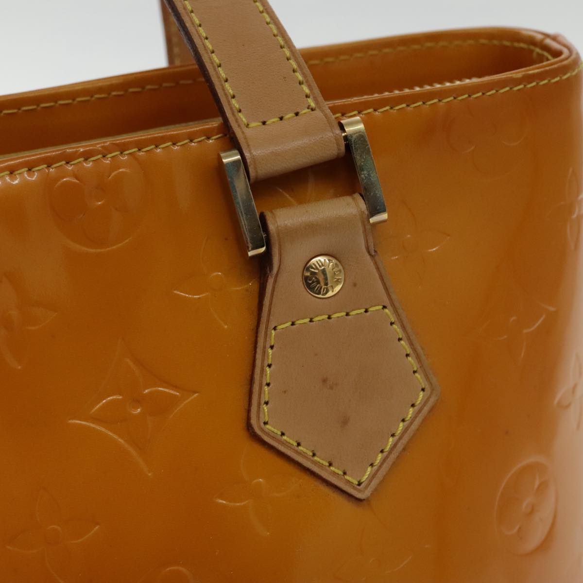 Louis Vuitton Houston Brown Patent Leather Handbag