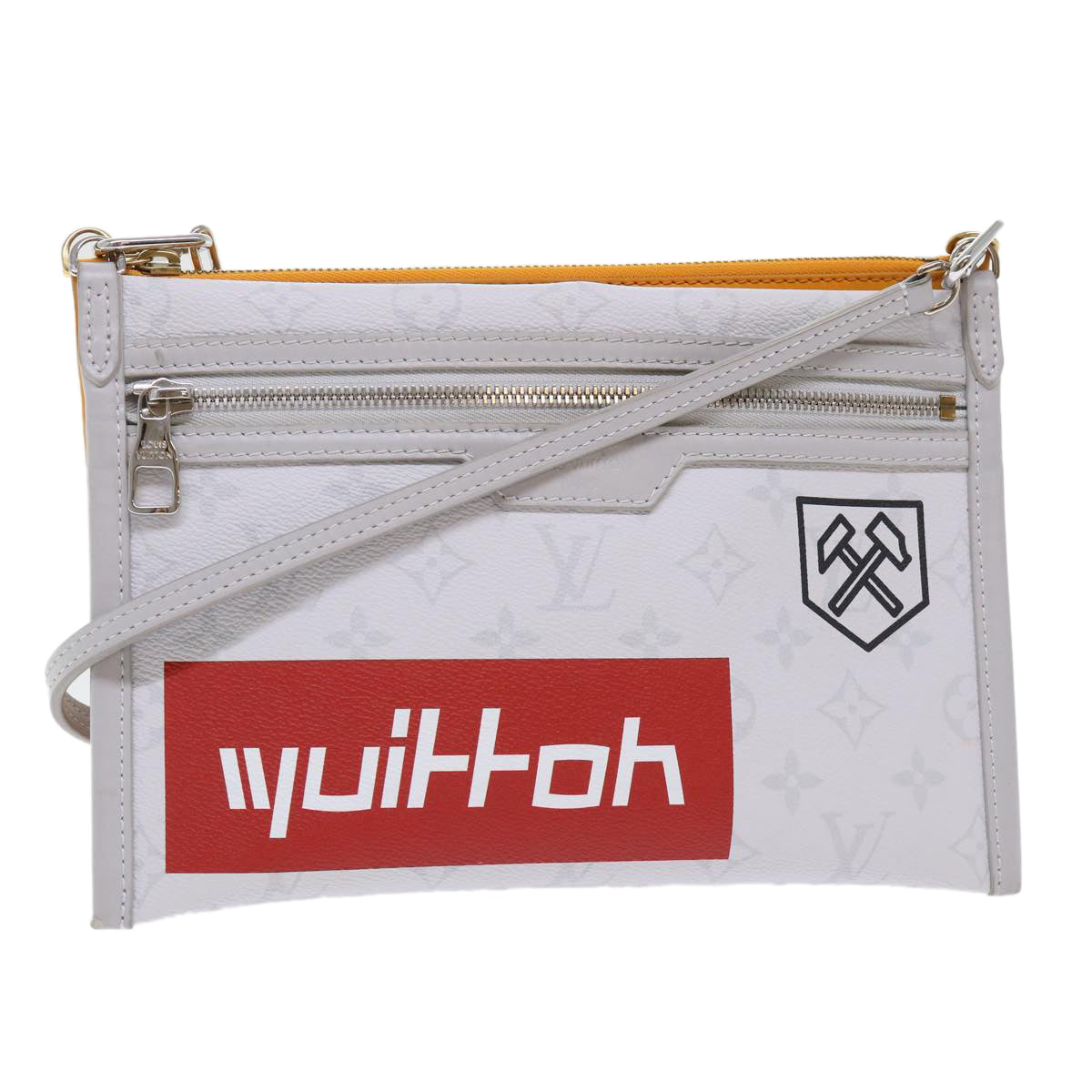 Louis Vuitton Messenger Grey Canvas Shoulder Bag
