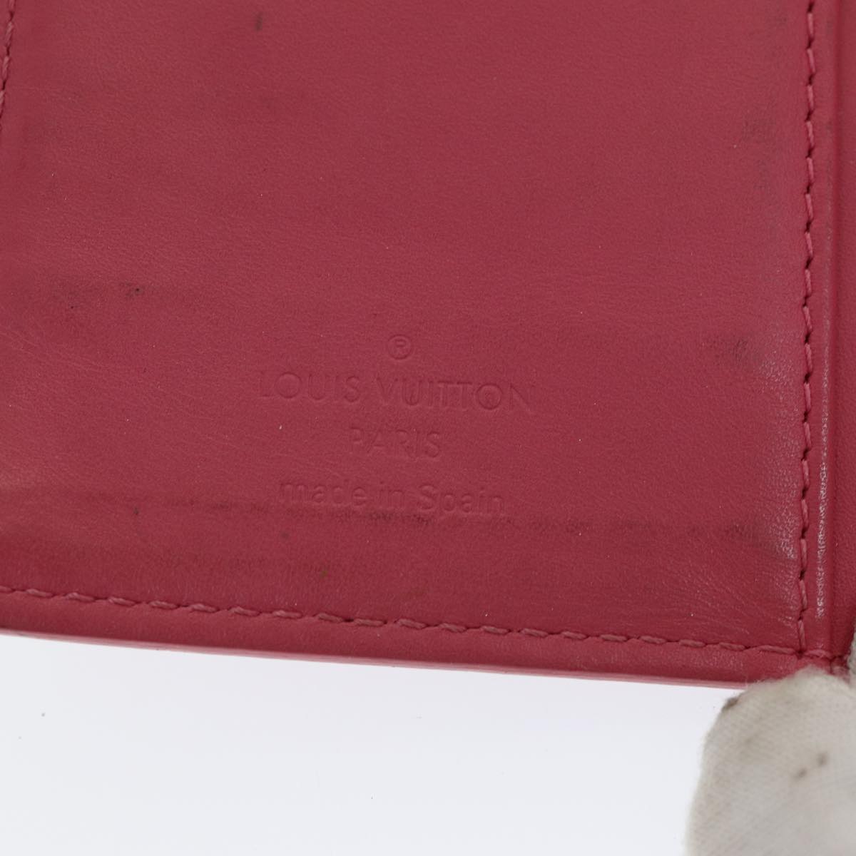 Louis Vuitton Agenda Pm Purple Patent Leather Wallet