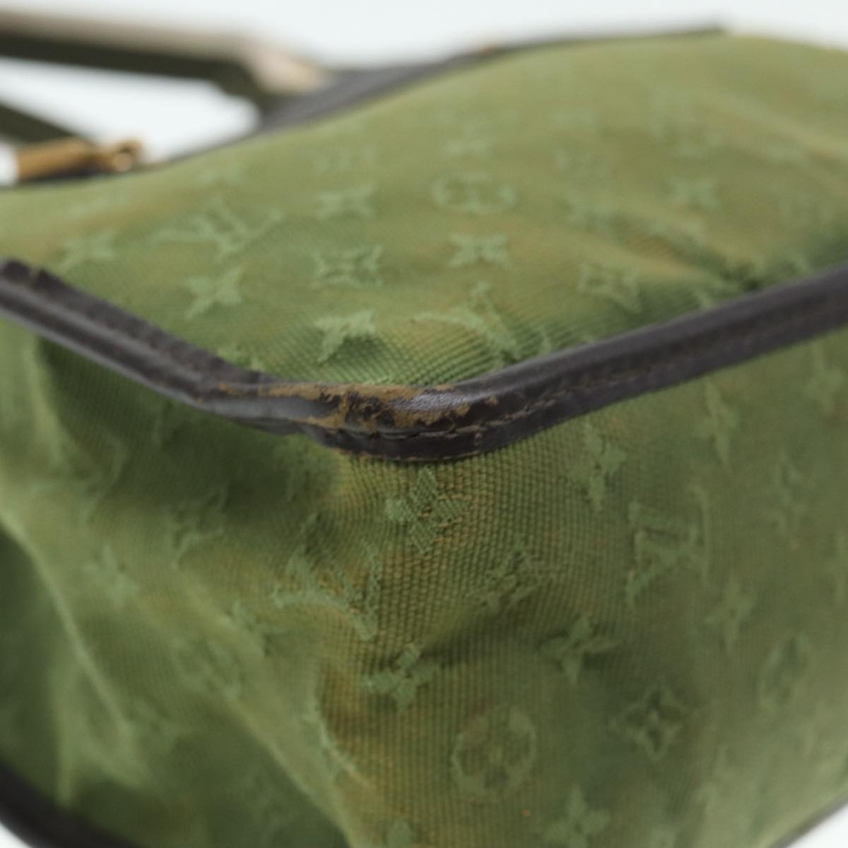 Louis Vuitton Suck Polosion Khaki Canvas Handbag