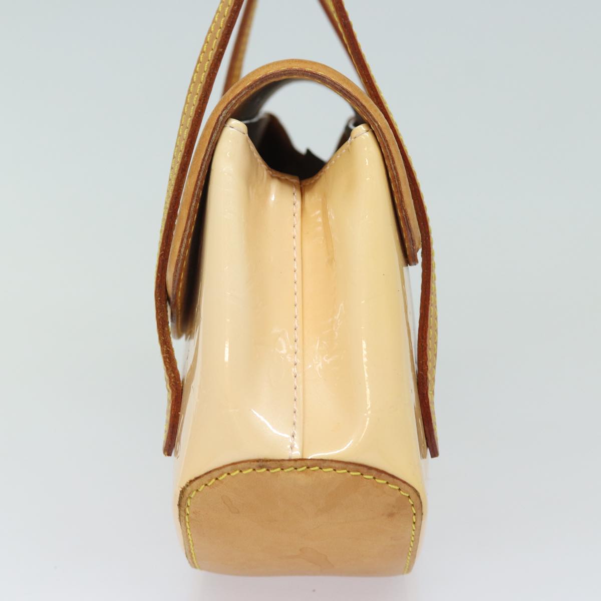 Louis Vuitton Biscayne Bay Camel Patent Leather Shoulder Bag