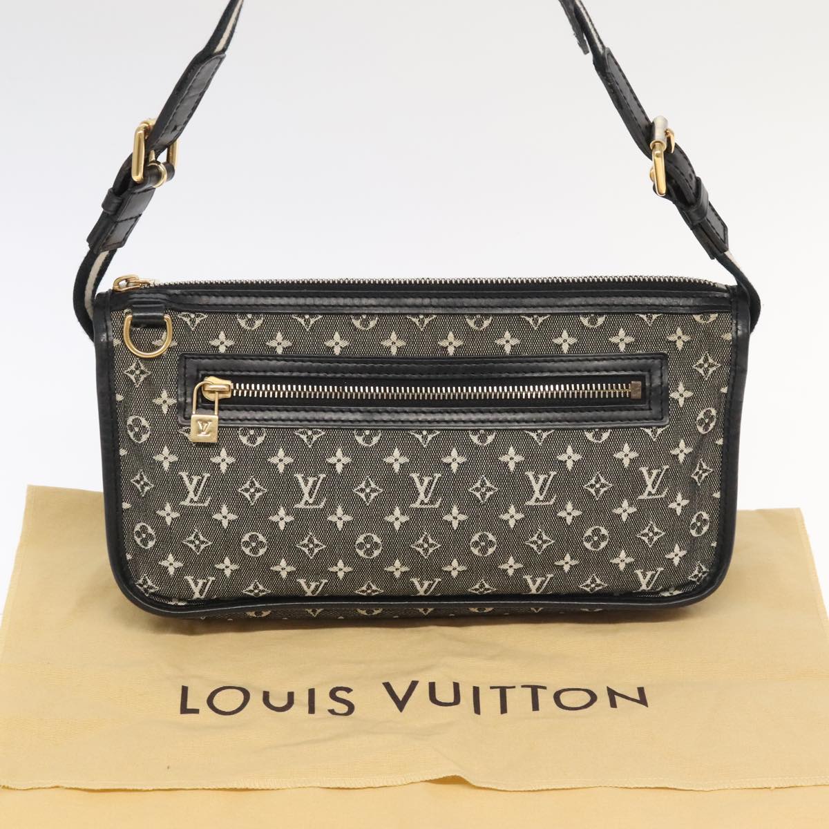 Louis Vuitton Pochette Black Canvas Shoulder Bag