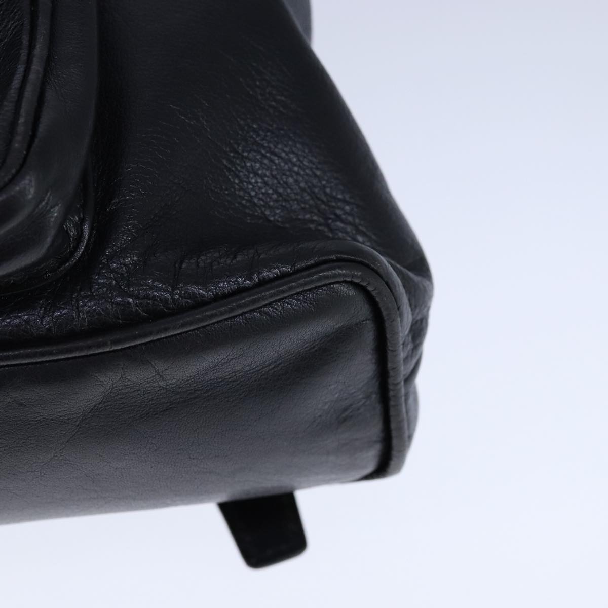 Gucci Bamboo Black Leather Backpack Bag