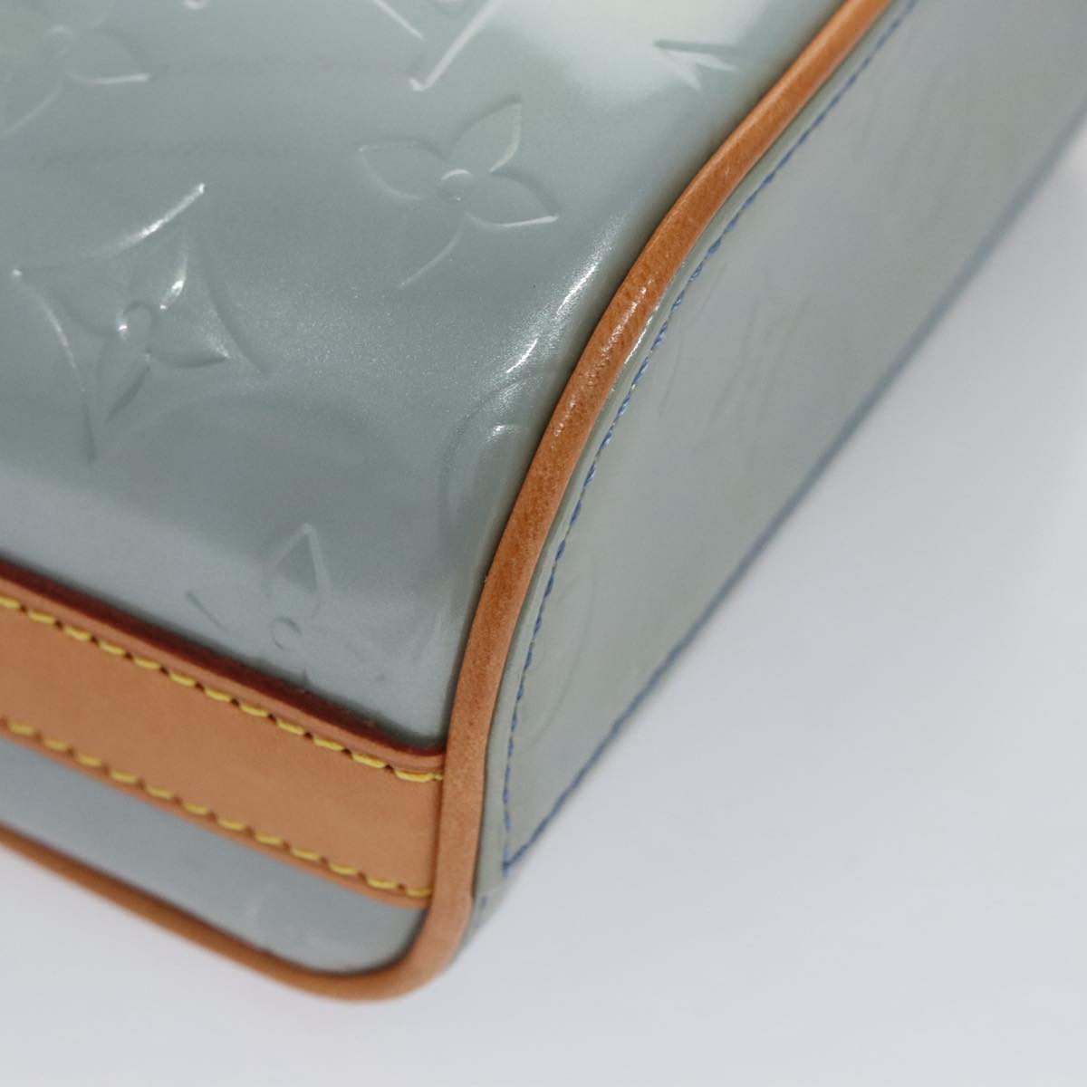 Louis Vuitton Sullivan Grey Patent Leather Shoulder Bag