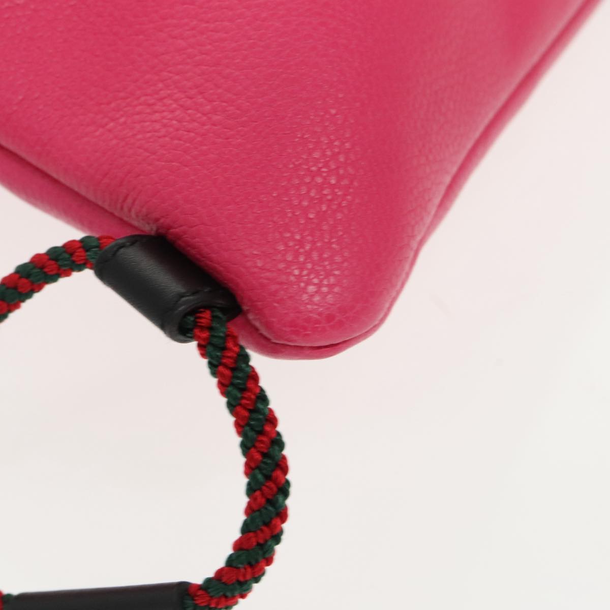 Gucci Drawstring Pink Leather Backpack Bag
