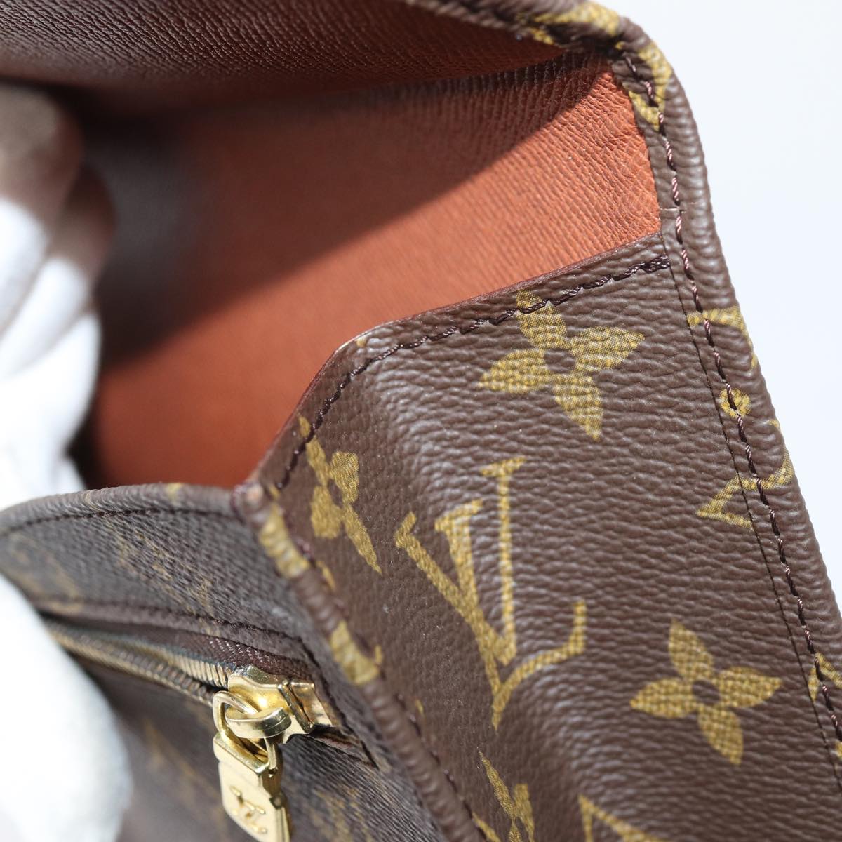 Louis Vuitton Pochette Rabat Brown Canvas Clutch Bag