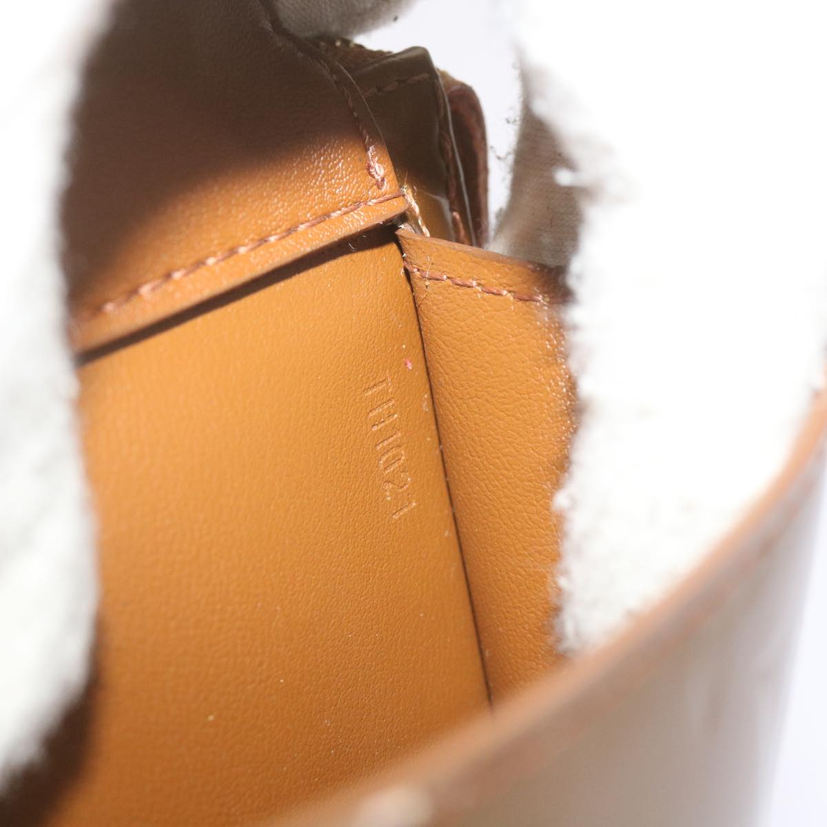 Louis Vuitton Mott Copper Patent Leather Handbag
