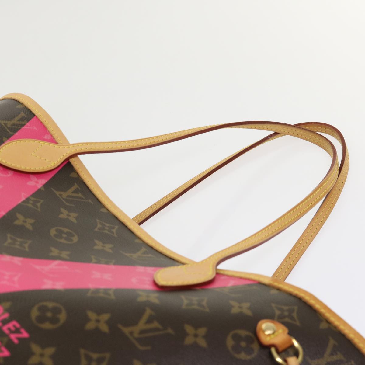 Louis Vuitton Neverfull Mm Brown Canvas Tote Bag