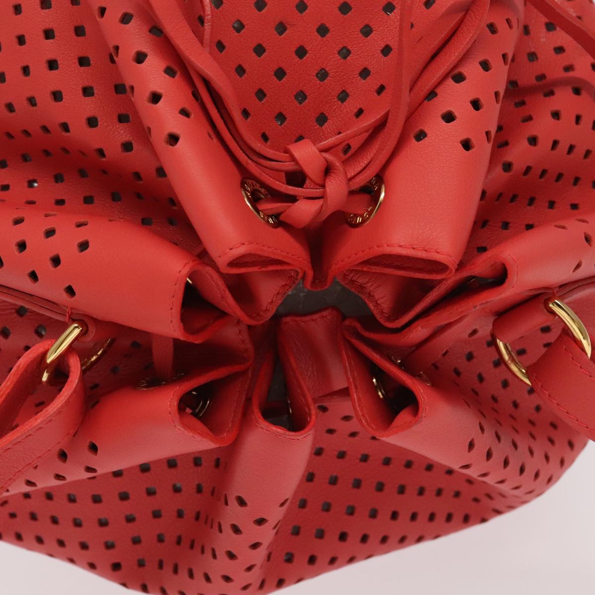 Louis Vuitton Noe Red Leather Shoulder Bag