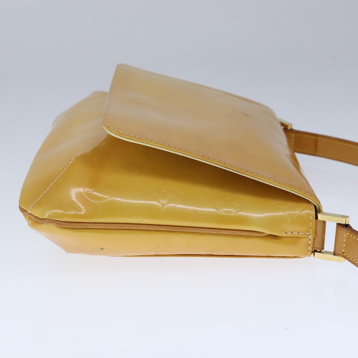 Louis Vuitton Thompson Street Beige Patent Leather Shoulder Bag