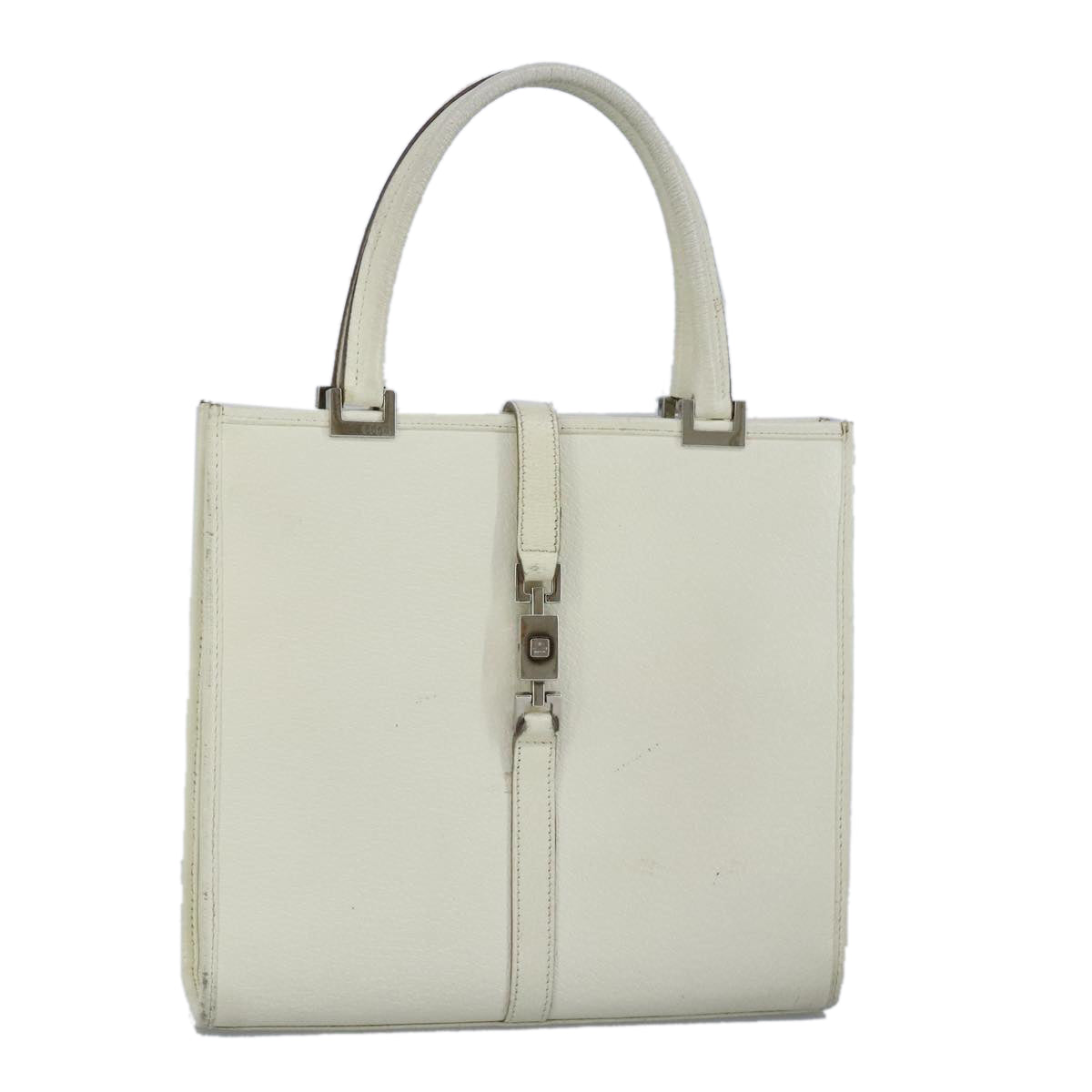 Gucci Jackie Ecru Leather Handbag