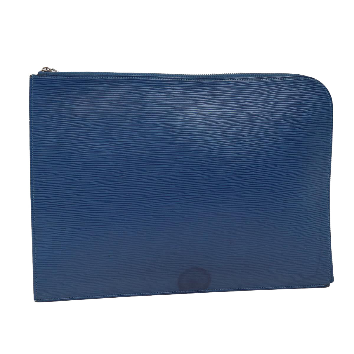 Louis Vuitton Pochette Jour Blue Leather Clutch Bag