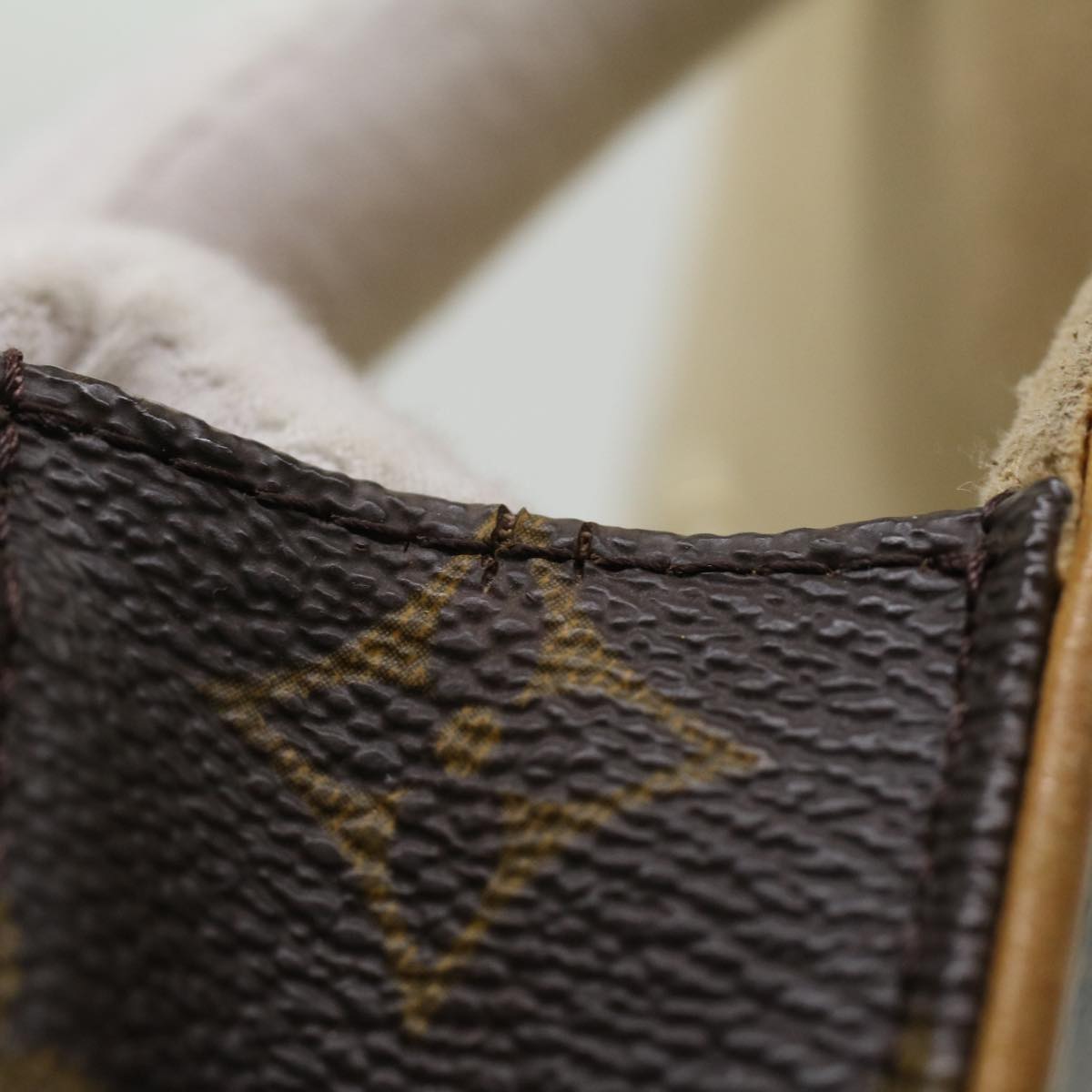 Louis Vuitton Twin Brown Canvas Clutch Bag