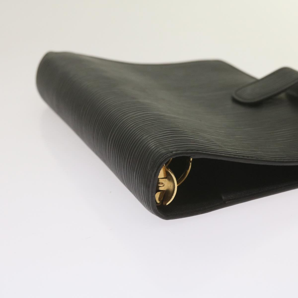 Louis Vuitton Agenda Mm Black Leather Wallet