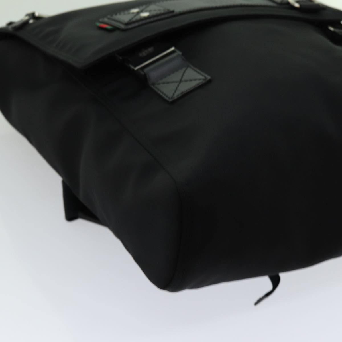 Gucci Sherry Black Synthetic Backpack Bag