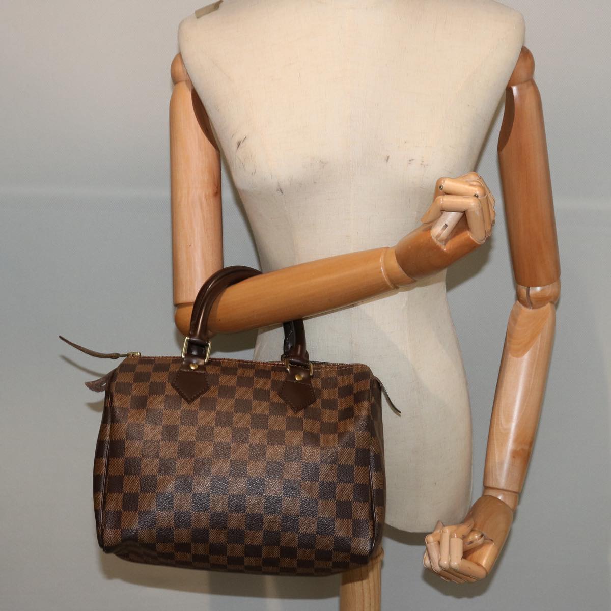 Louis Vuitton Speedy 25 Brown Canvas Handbag