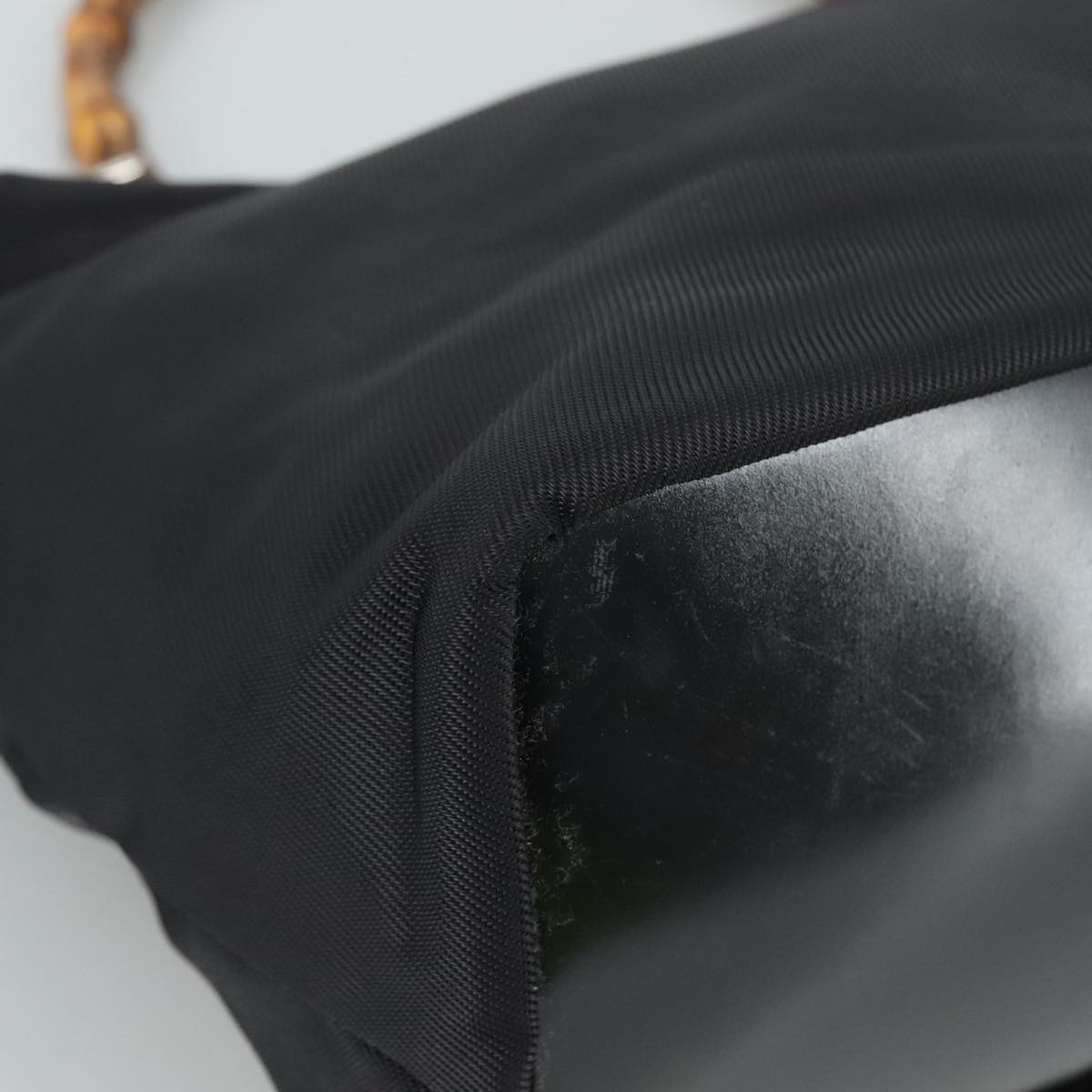 Gucci Bamboo Black Synthetic Handbag