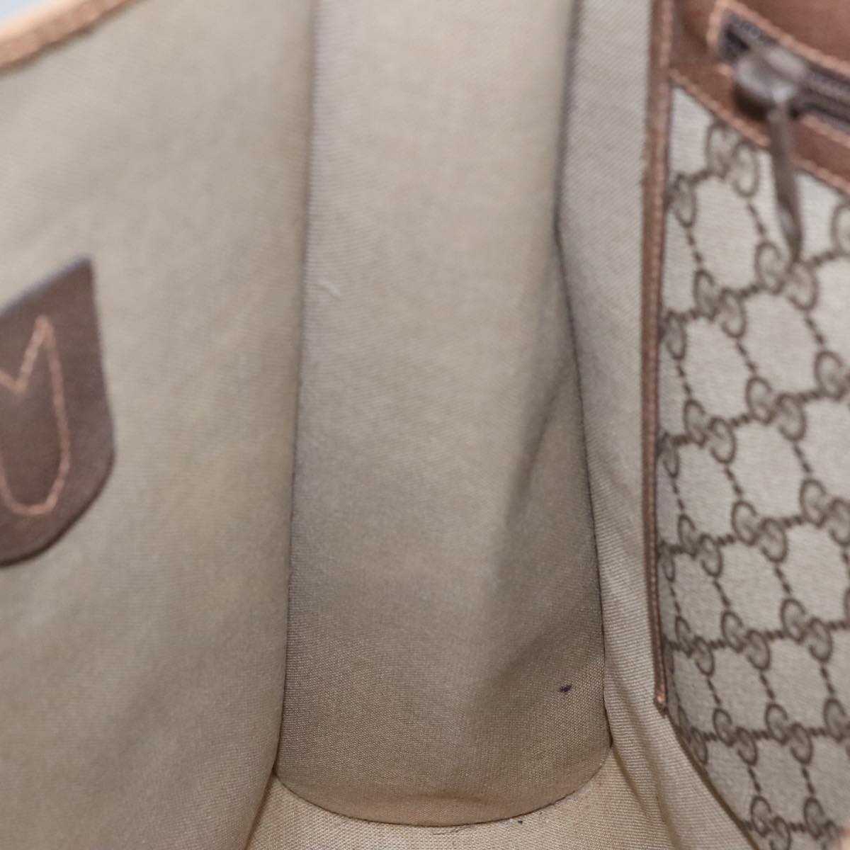 Gucci Cabas Beige Canvas Tote Bag
