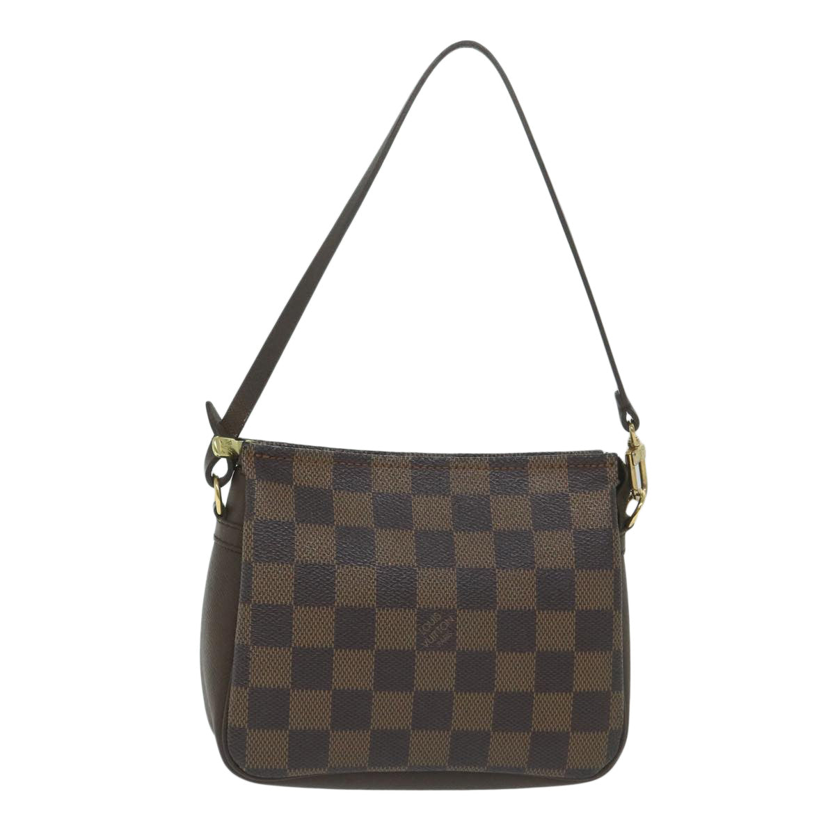 Louis Vuitton Cosmetic Pouch Brown Canvas Clutch Bag