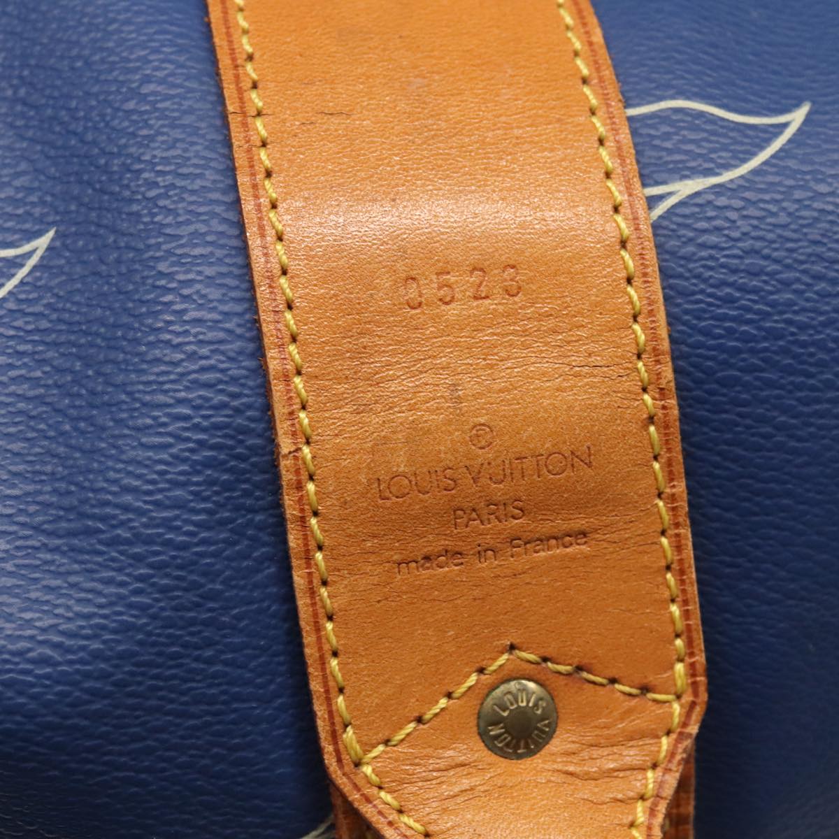 Louis Vuitton Marin Blue Canvas Shoulder Bag