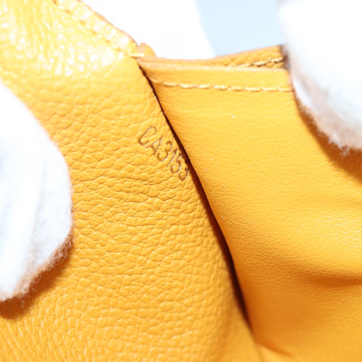 Louis Vuitton Portefeuille Yellow Leather Wallet